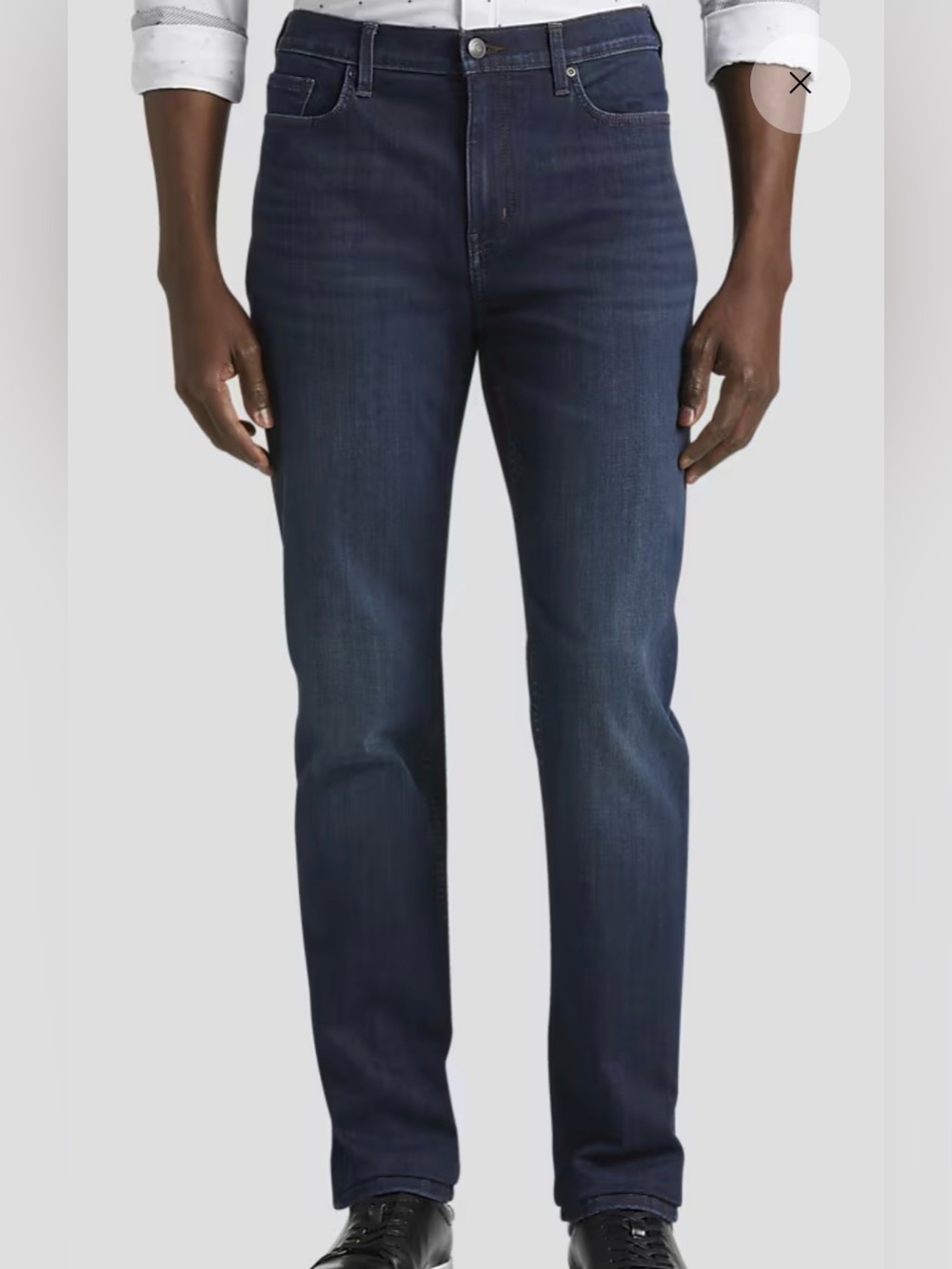 Joseph Abboud Men's Blue Denim Cotton Jeans 36x32 Medium Wash Skinny Fit